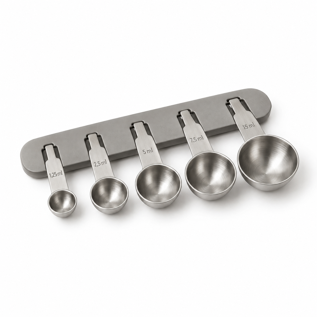 Cuillères de mesure sur glissière plate – Lot de 5